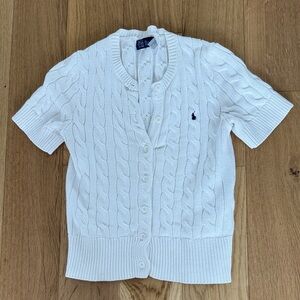 Polo Ralph Lauren Cable Knit Short Sleeve Cardigan